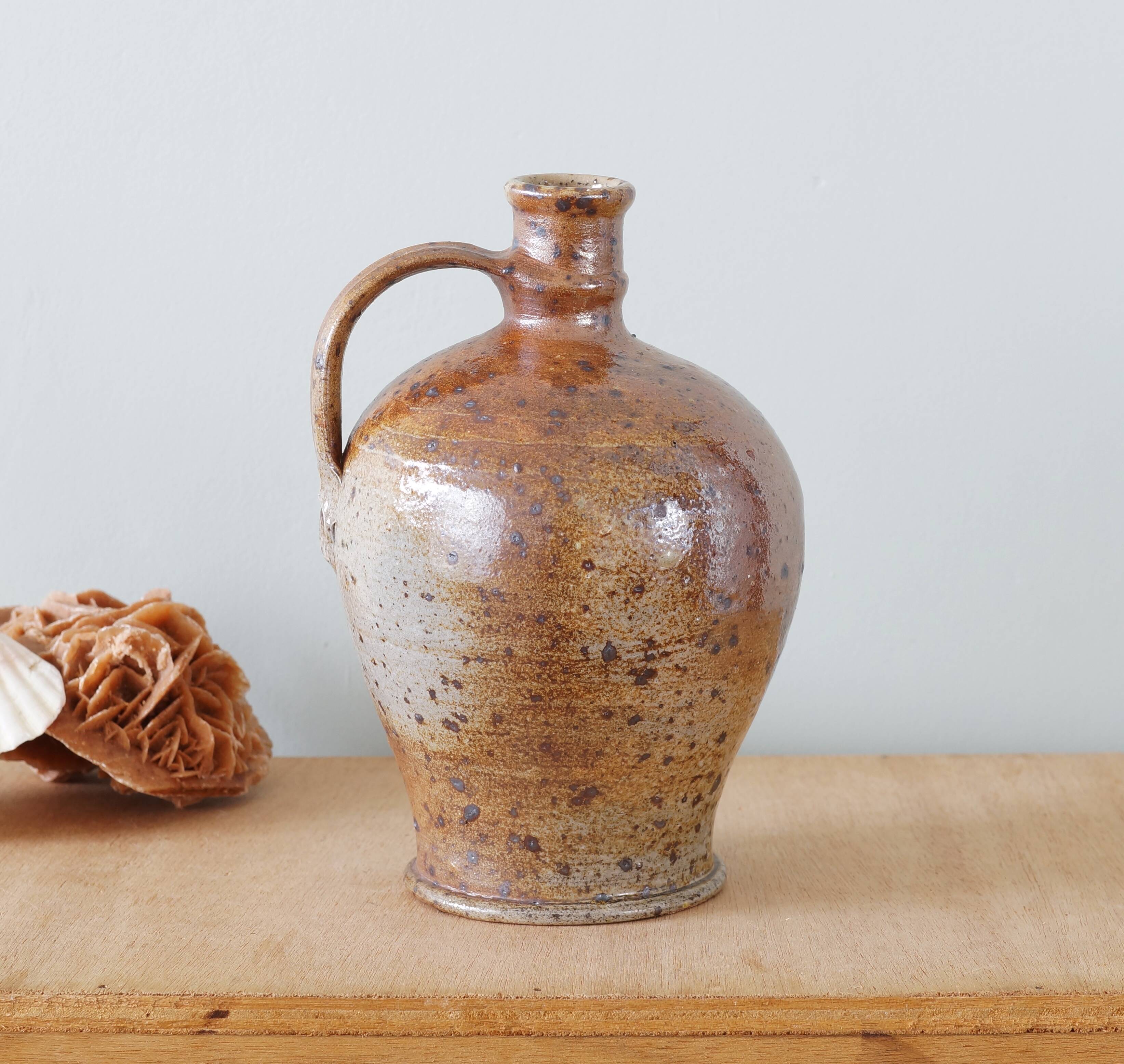 Old pyrite stoneware bottle