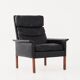 Fauteuil en palissandre, design scandinave, années 1960, designer : Hans Olsen, production : Danemark