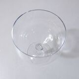 2 verres à pied en cristal vin dégustation