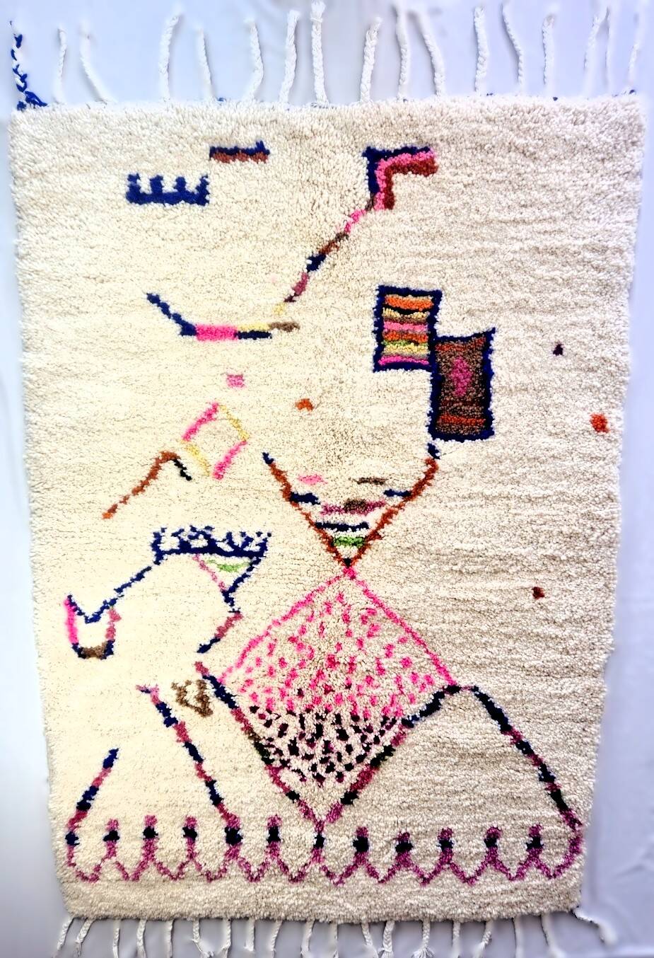 Beautiful handmade Berber rugs, 100% wool, ideal for a Christmas gift.