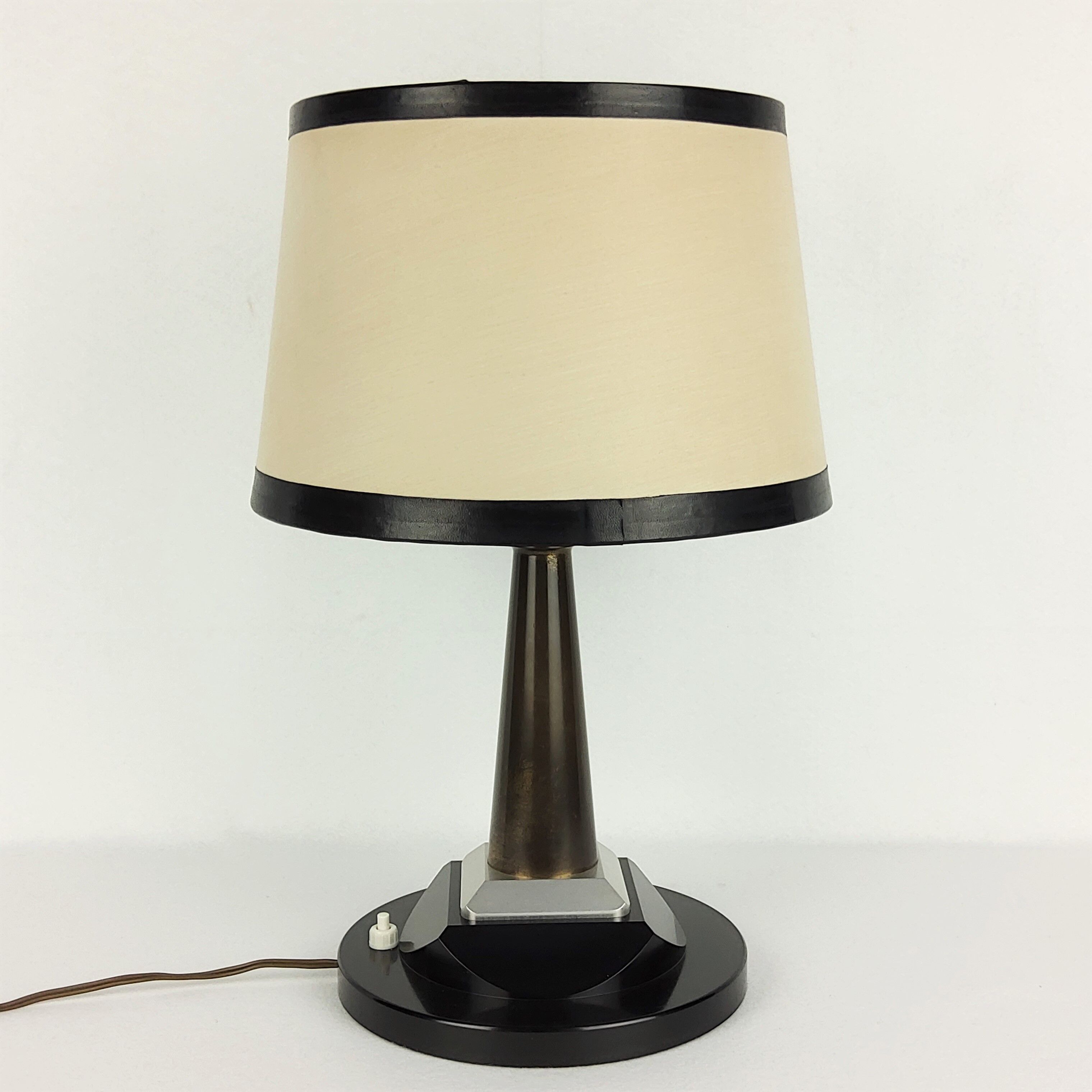 Vintage metal office lamp, 1950s