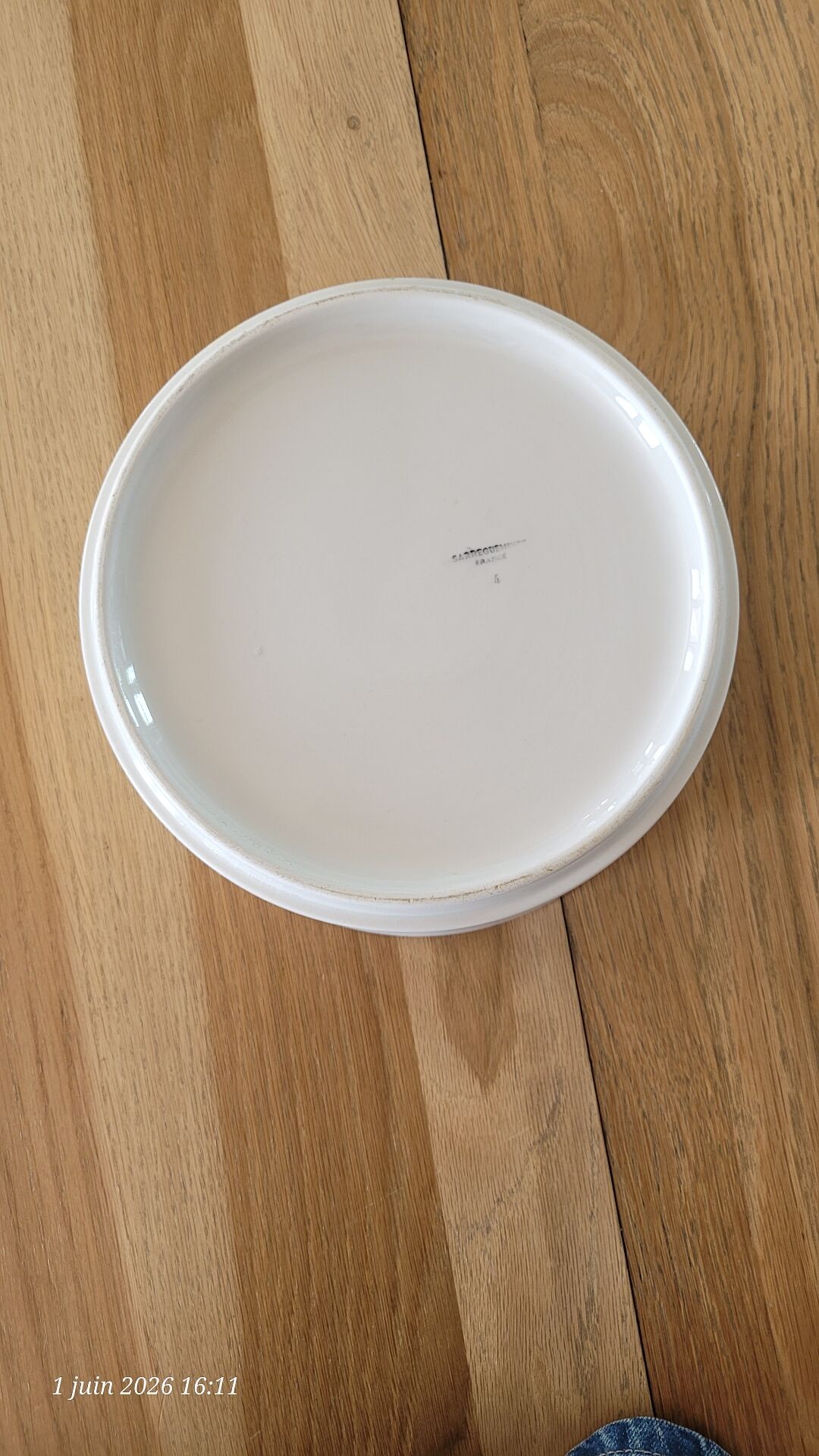 Antique salad bowl Sarreguemines