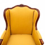 A pair of wing chairs, France, circa 1920. After renovation.