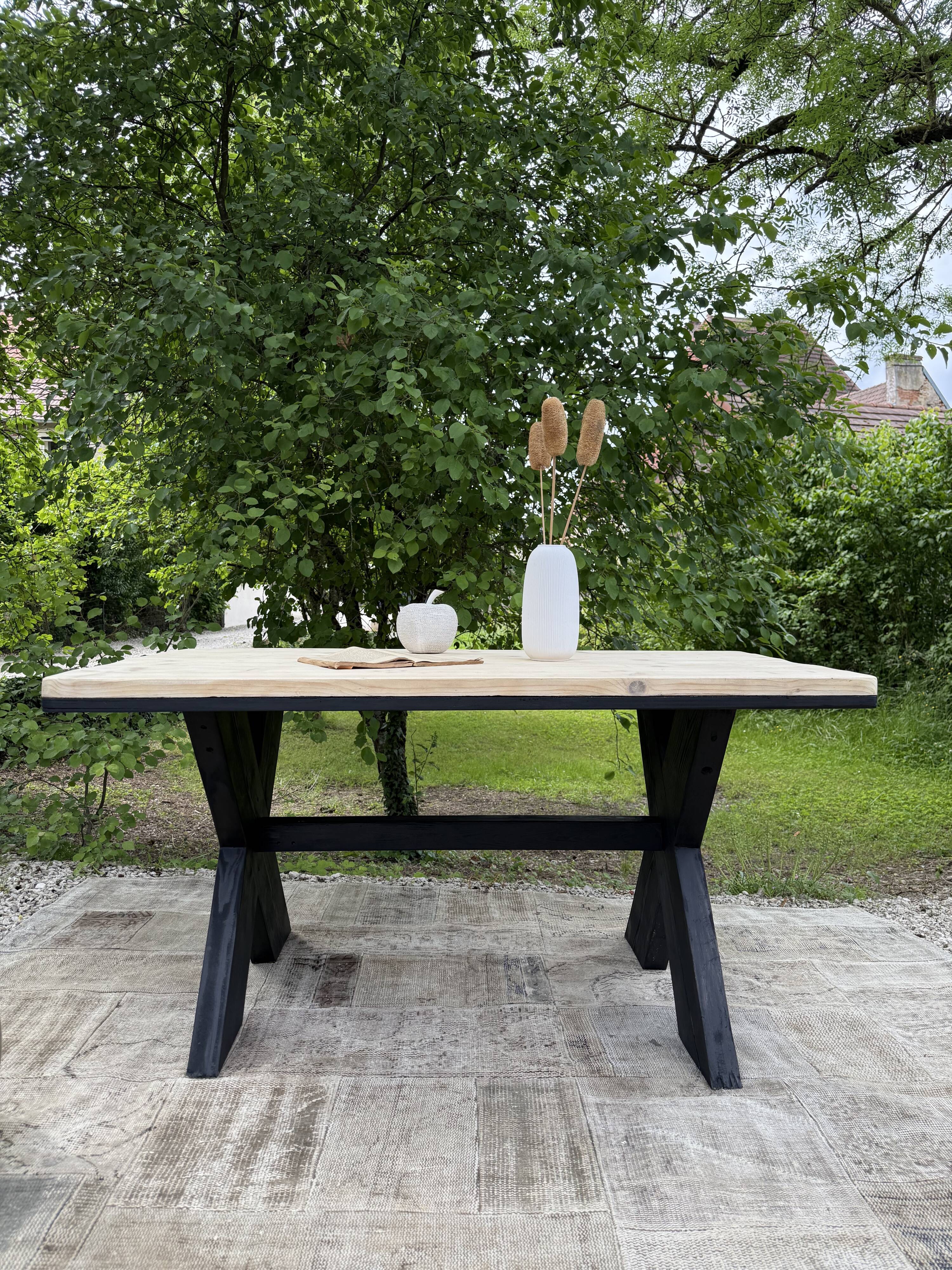 Renovated antique wooden table 🌾