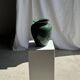 Large deep water green ceramic vase H26 D22