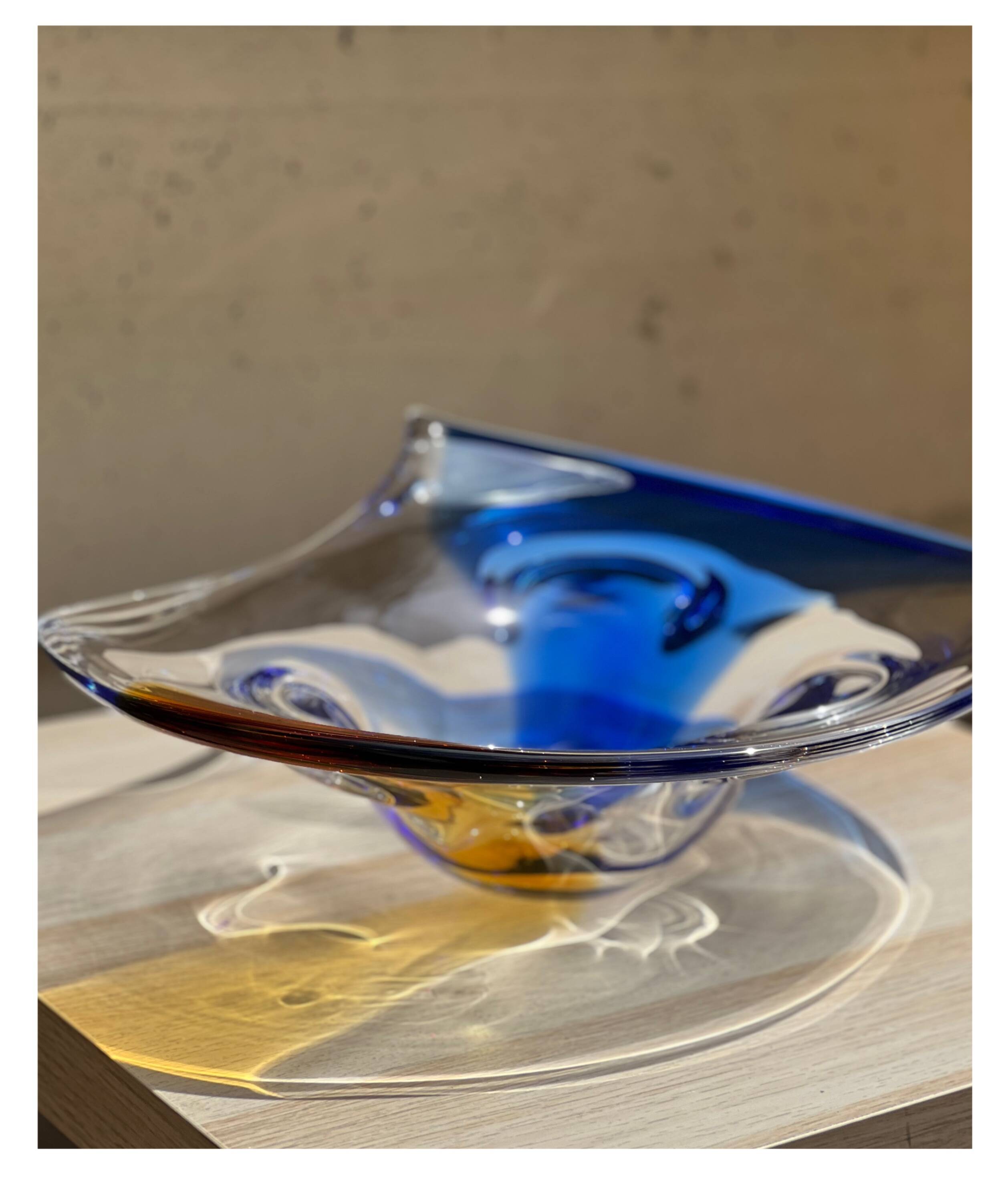 Plat en verre de Murano