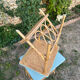 Paire de chevets en rotin vintage 1960