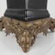 Black porcelain obelisk with bronze ornaments