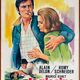 Original cinema poster "La Piscine" Alain Delon, Romy Schneider 37x55cm 1969
