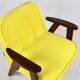 366 armchair in yellow velvet by Józef Chierowski, 1970s