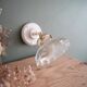 Porcelain and holophane wall light