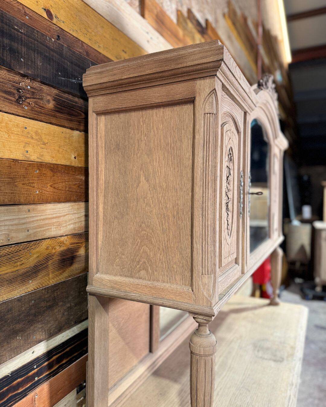 Antique oak sideboard