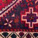 Tapis Tribal Vintage 160x117 cm Laine Oriental Tapis Fait à la Main Rouge, Moyen