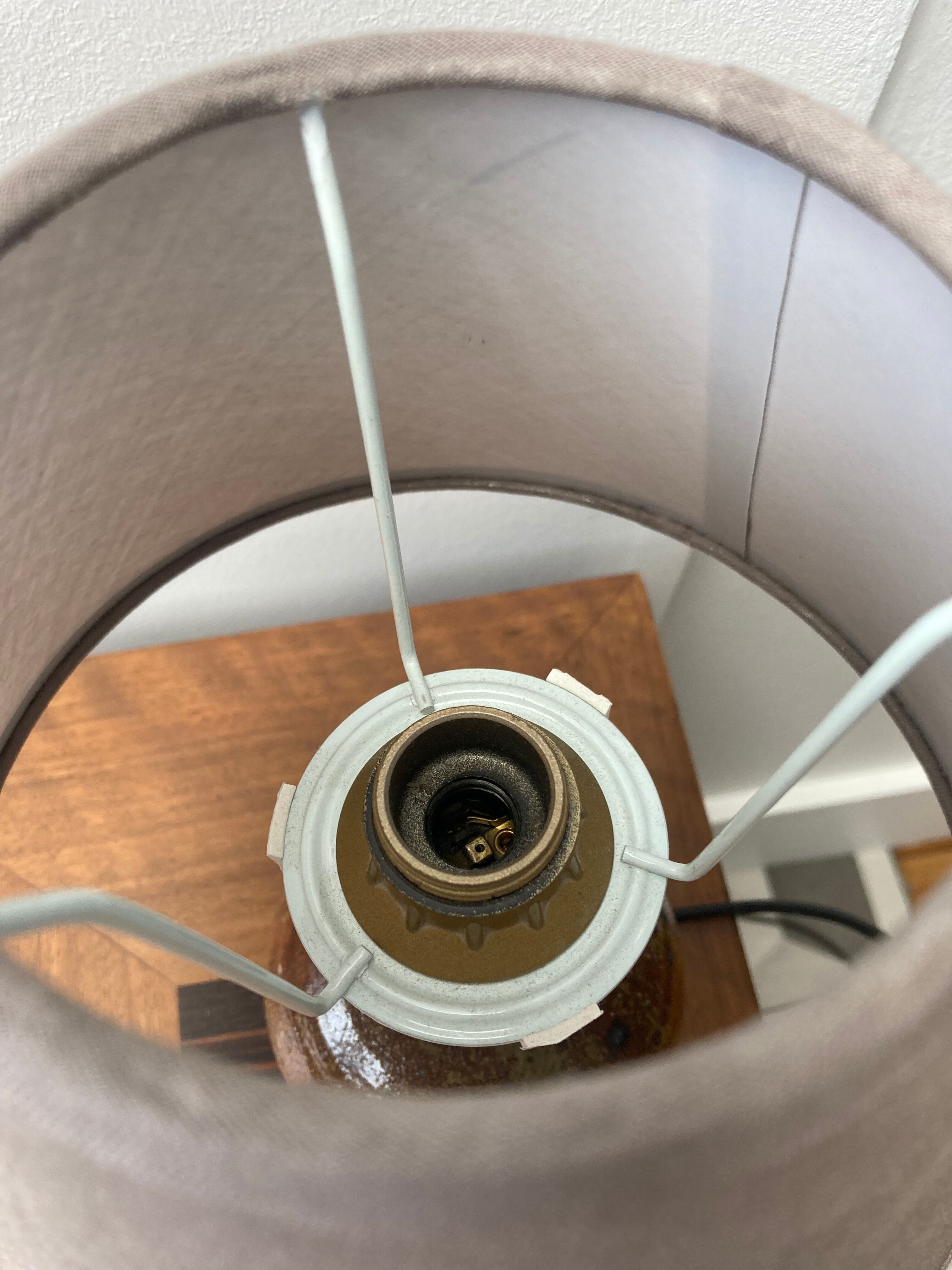 Pyrite stoneware lamp by baudat