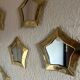 Ensemble de miroirs en laiton – décoration murale artisanale