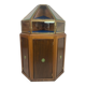 Vitrine d'exposition pour bijoux art nouveau pyramidale d'angle