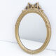 Mirror wooden gold 21 x 30 cm