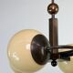Czechoslovak rondocubist / Geometric Art Deco pendant lamp