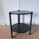 Danish folding dessert trolley with 2 trays, 1980s.