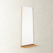 Miroir mural vintage simple avec étagère