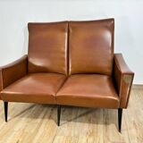 2-seater cognac sofa