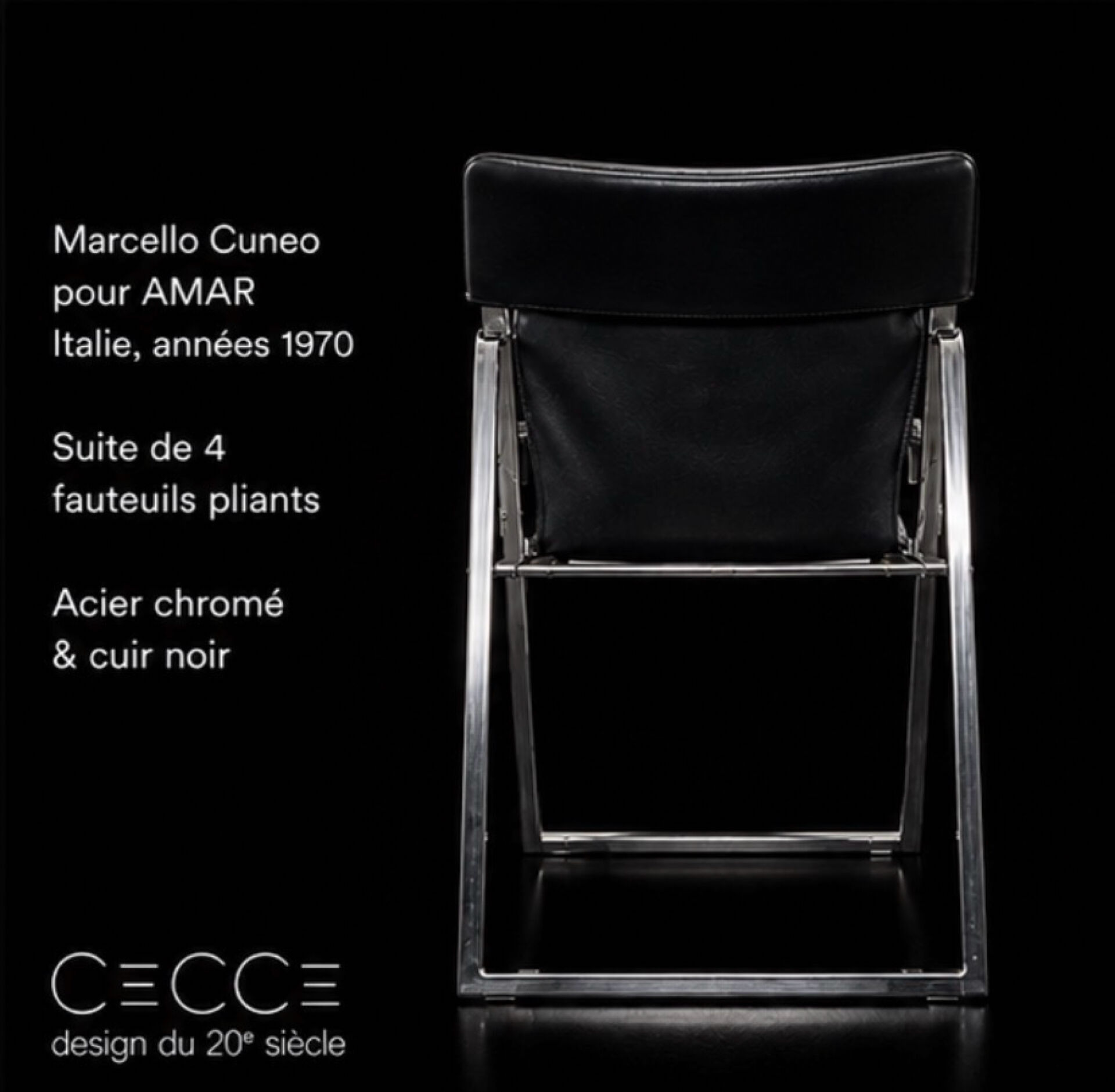 Chairs Amar, Marcello Cuneo, Italy, circa 1970