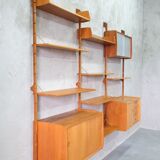 Mid-Century Modular Teak Wall Unit by John Texmon for Blindheim Mobelfabrik, Norway,  1960s
