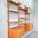 Mid-Century Modular Teak Wall Unit by John Texmon for Blindheim Mobelfabrik, Norway,  1960s