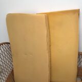 60s wicker rattan cradle bed