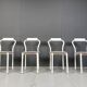 Set of 4 calligaris dining chairs, 1980s