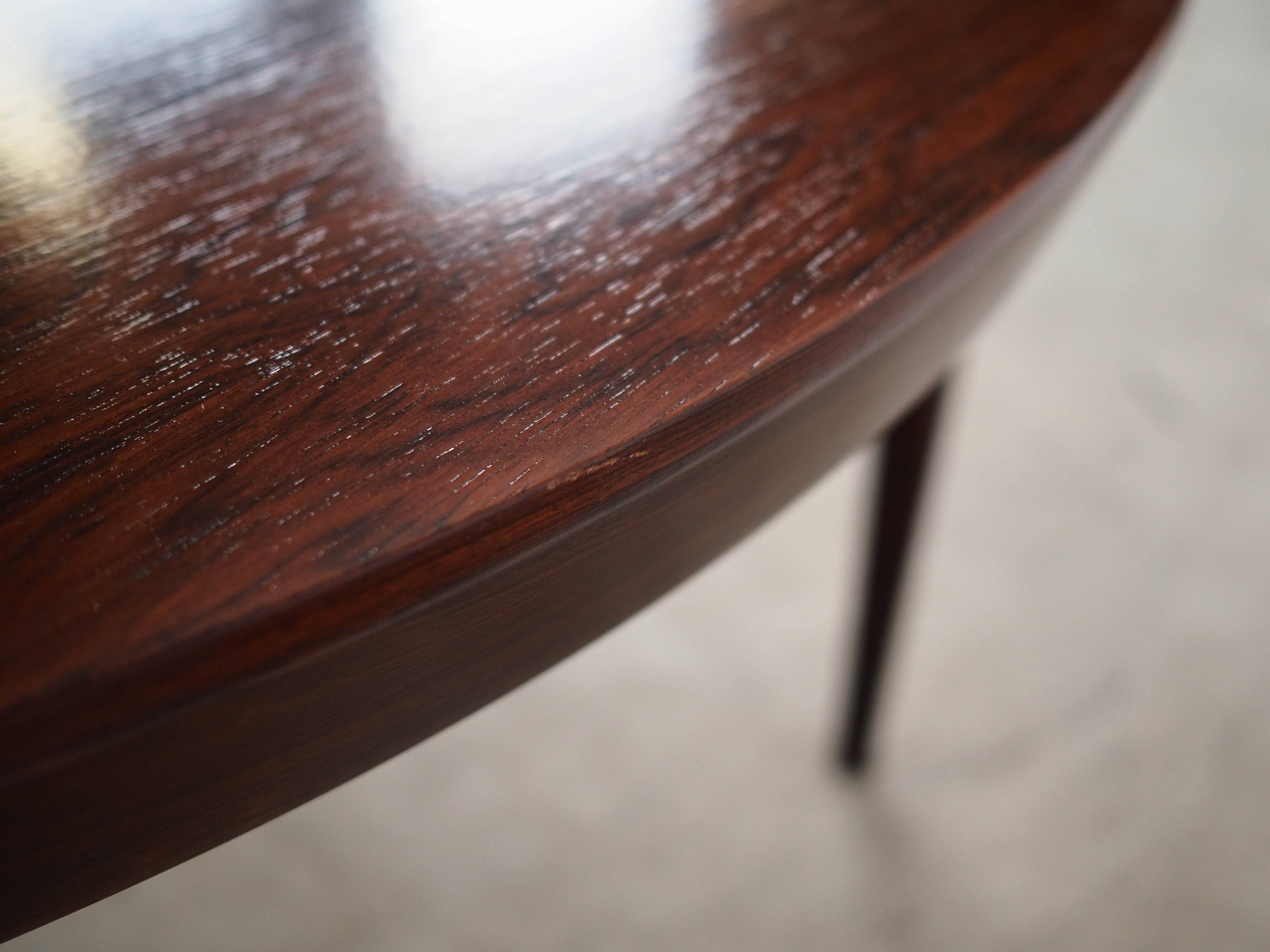 Round rosewood table, Danish design, 1960s, designer: Severin Hansen