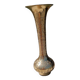 Large gilded and engraved brass vase