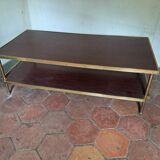 Formica and brass coffee table