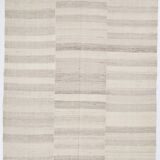 7x10 Beige & Brown Ethnic Kilim Rug 220x301Cm SK 35391