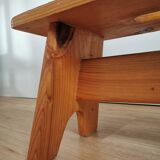 Vintage Hand-Painted Wooden Footstool: Yugoslavian Folk Art Decor