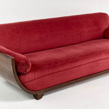 Gondole Art Deco period bench, France 1930