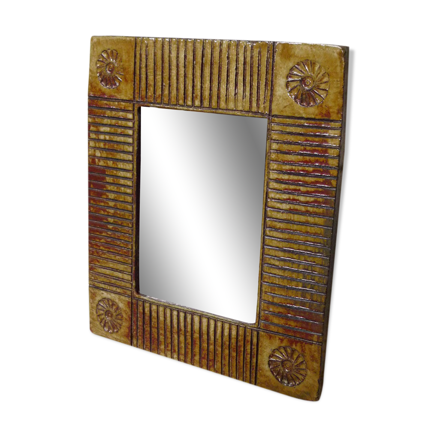 Robert Chiazzo ceramic mirror 28x24cm