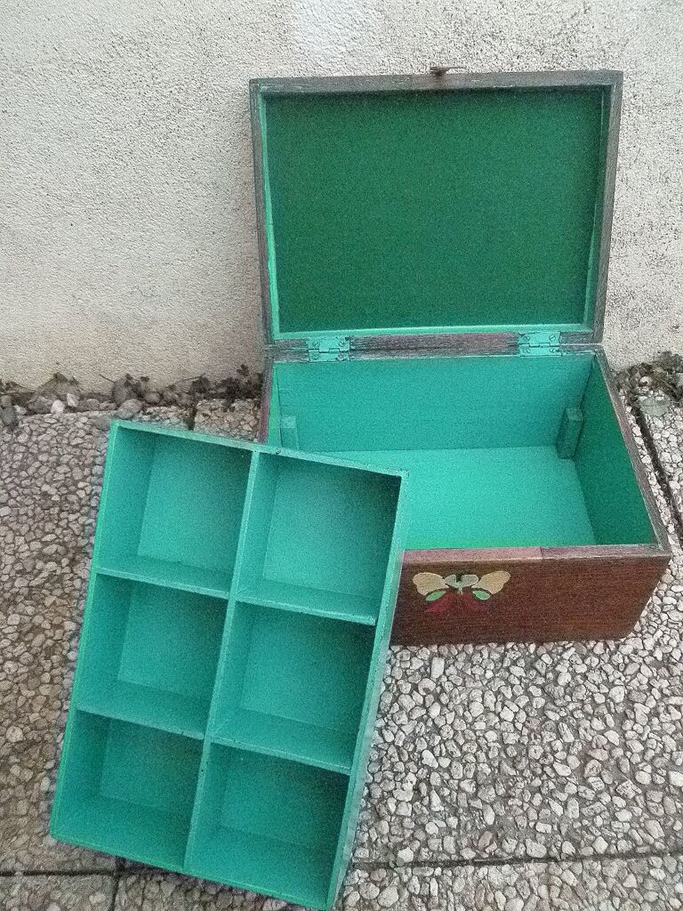 Antique sewing box, vintage