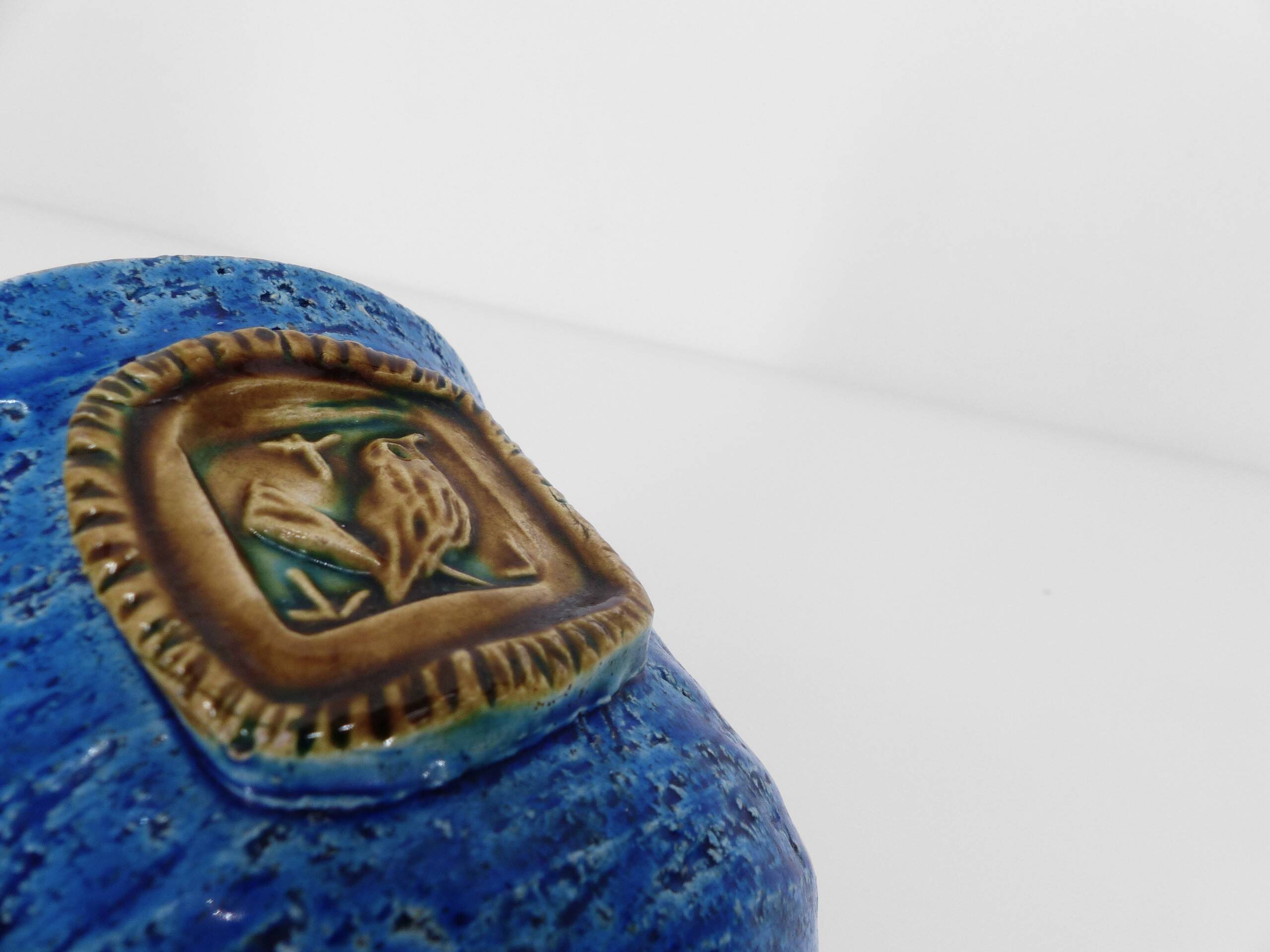 Rimini Blu ceramic mug vase by Aldo Londi for Bitossi Italy 1970