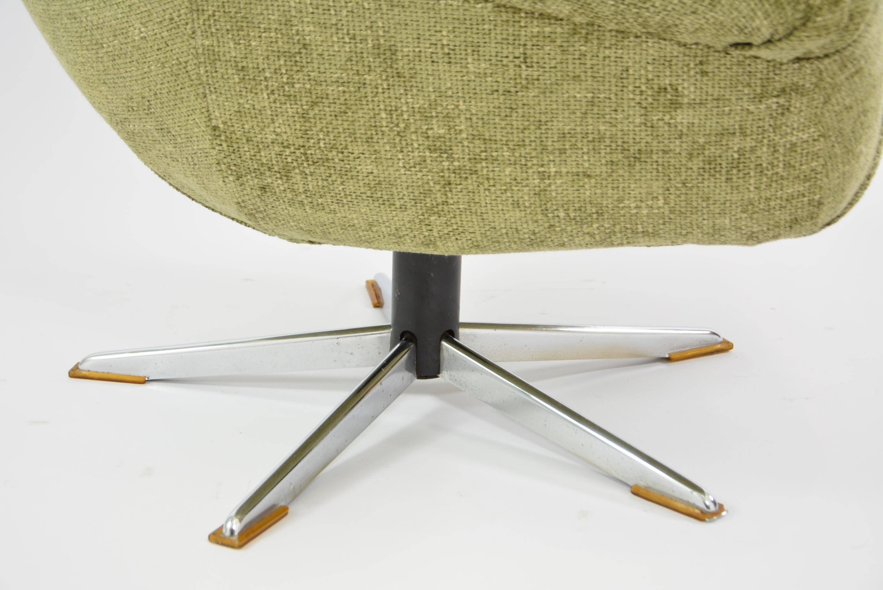 Swivel shell armchairgreen Khaki