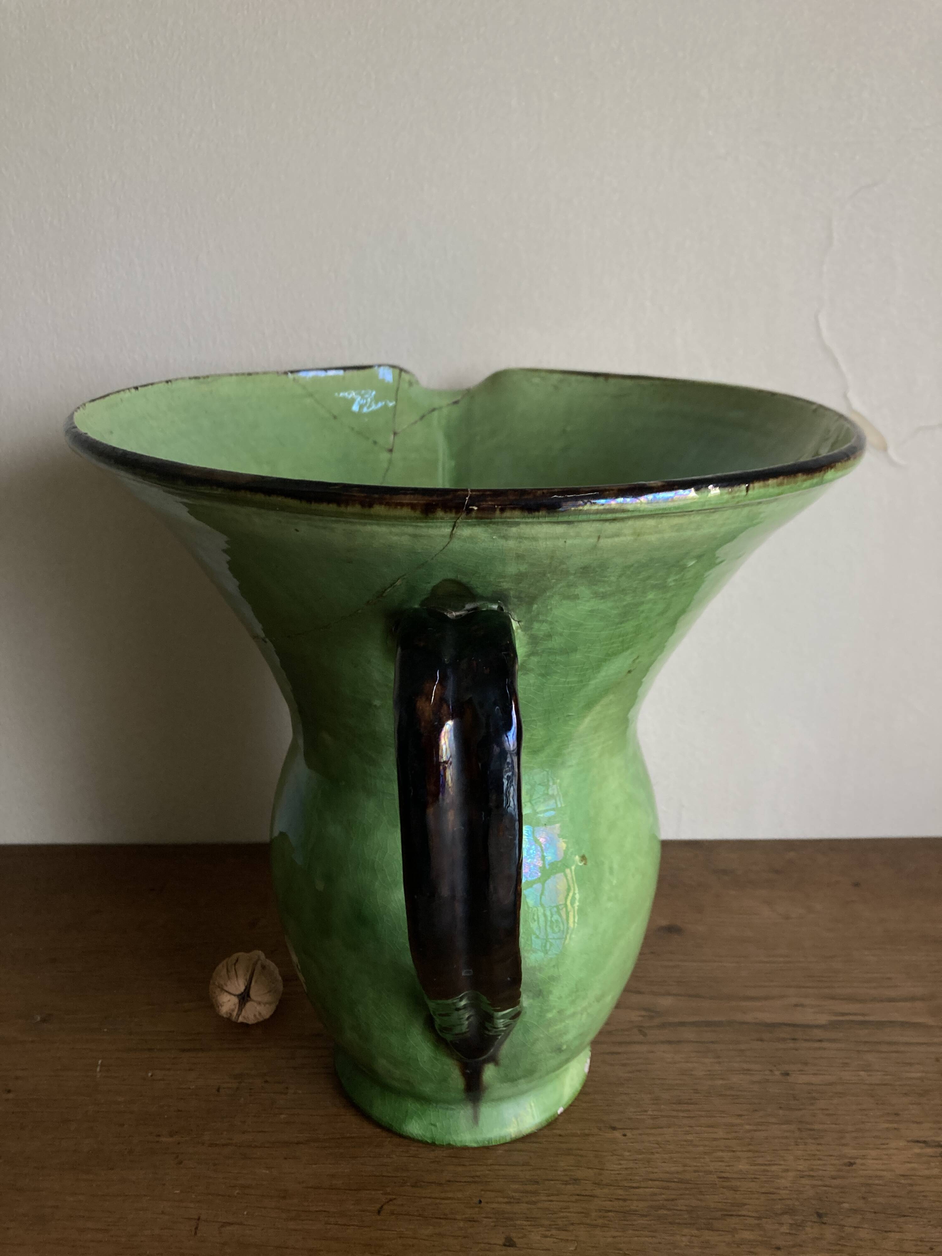 XXXXL glazed earthenware vase by Etienne Noel in Dieulefit, 1950