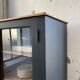 Old black storage window
