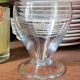 Duo de verres à eau en verre gravé