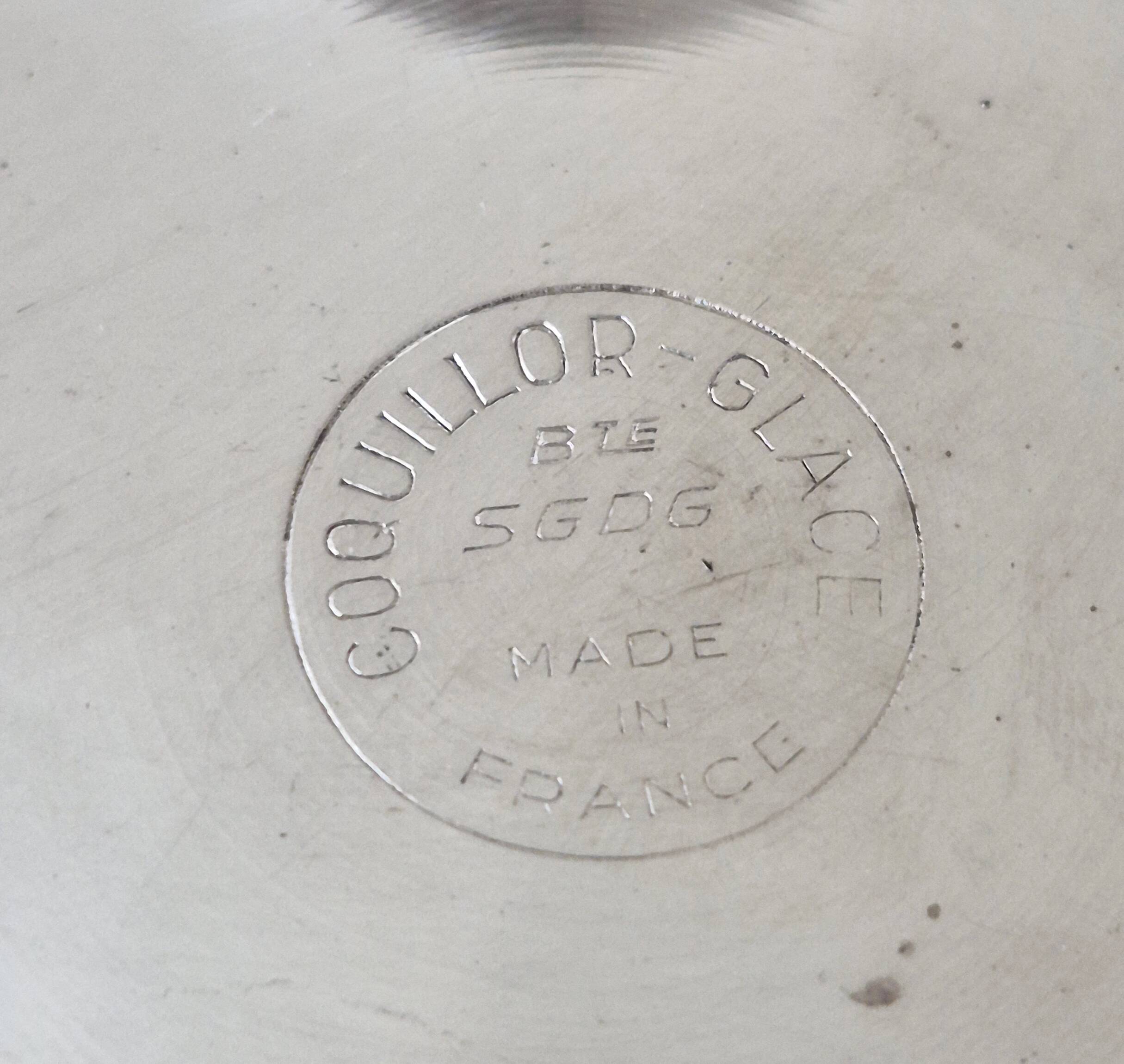 Silver-plated butter dish Coquillor