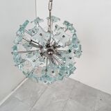 Mid century glass sputnik chandelier, 1970s