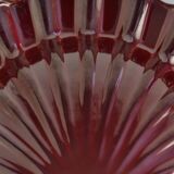 Art Deco Merlot Red Ceramic Vide-Poche by Gabriel Keramik, Sweden 1960s