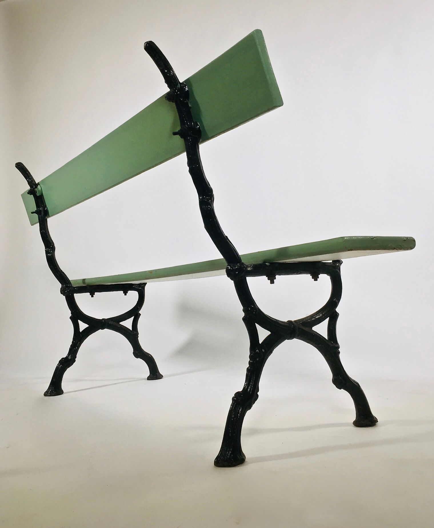 Former cast-iron garden bench, France