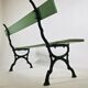 Former cast-iron garden bench, France
