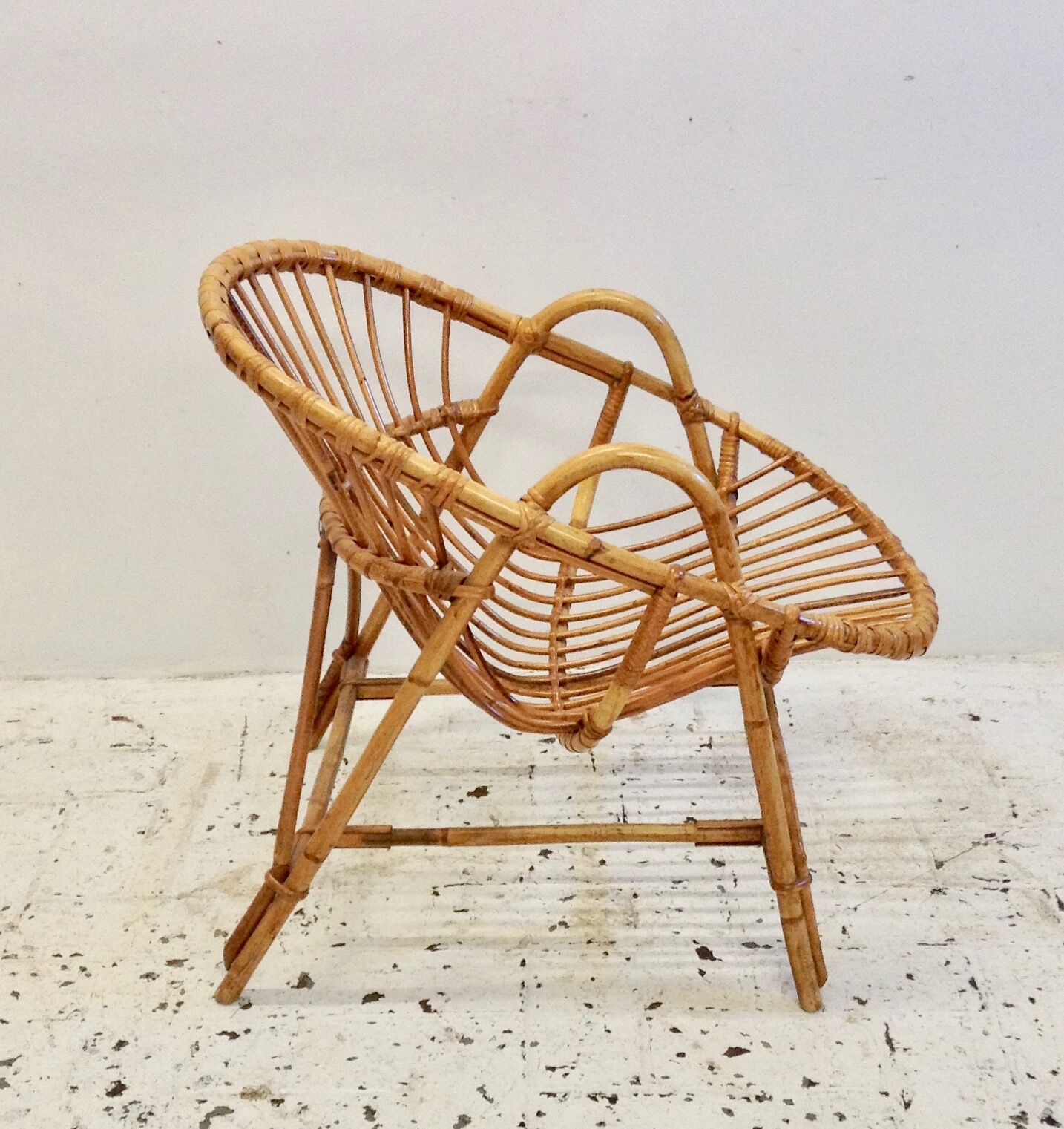 Armchair in rattan