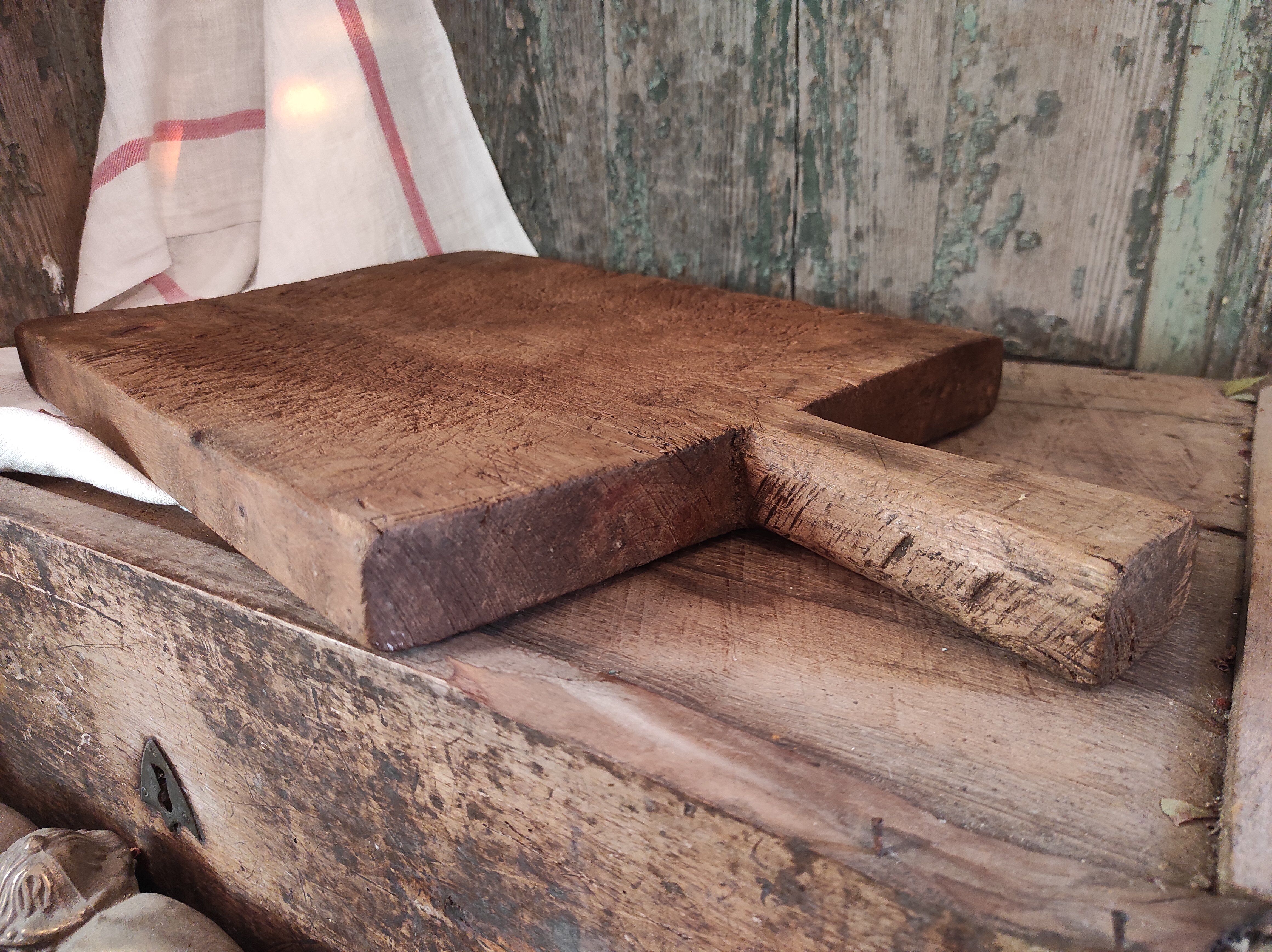 Vintage French wooden chopping board